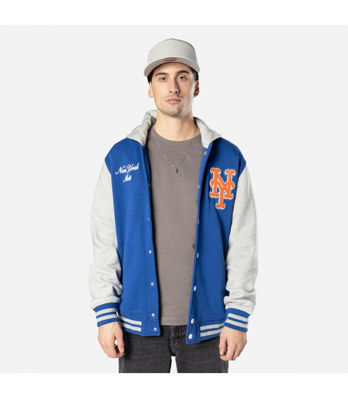Chaqueta  New York Mets MLB Throcback Prep Azul