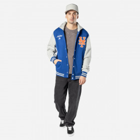 Chaqueta  New York Mets MLB Throcback Prep Azul