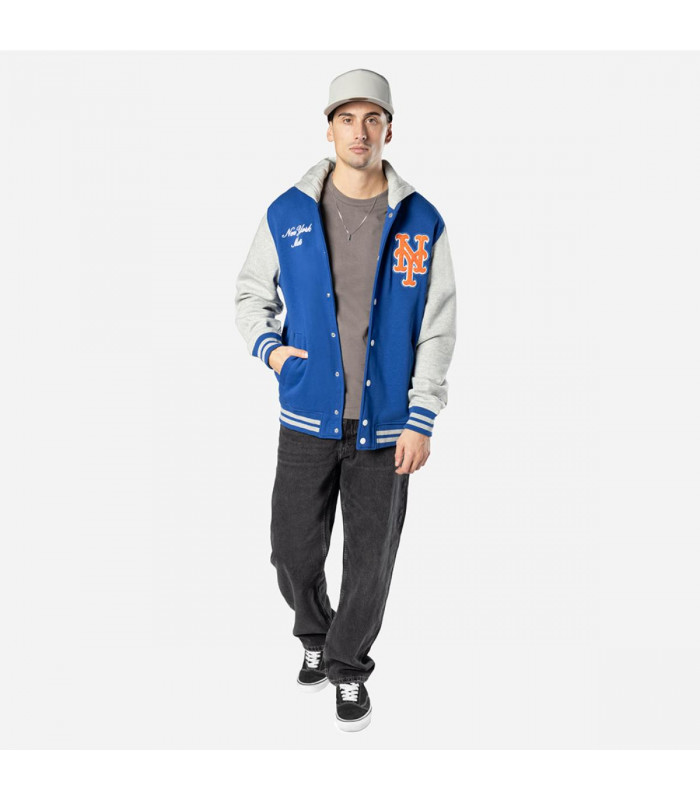 Chaqueta  New York Mets MLB Throcback Prep Azul
