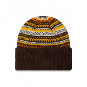 Beanie  New Era Fairisle Beanie Dark Brown Woman
