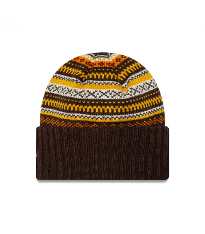 Beanie  New Era Fairisle Beanie Dark Brown Woman
