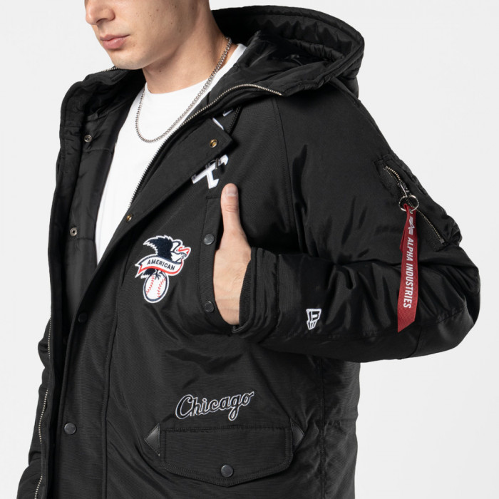 Chaqueta Chicago White Sox Alpha Industries Black