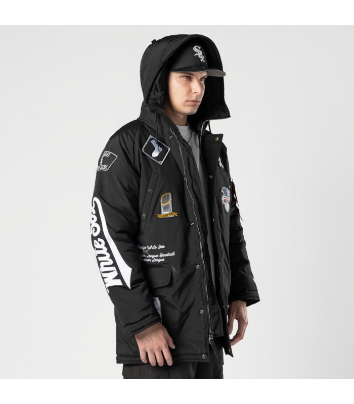 Chaqueta Chicago White Sox Alpha Industries Black