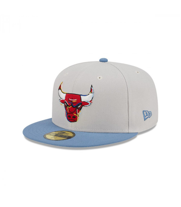 Gorra 59Fifty Chicago Bulls Color Brush Beige