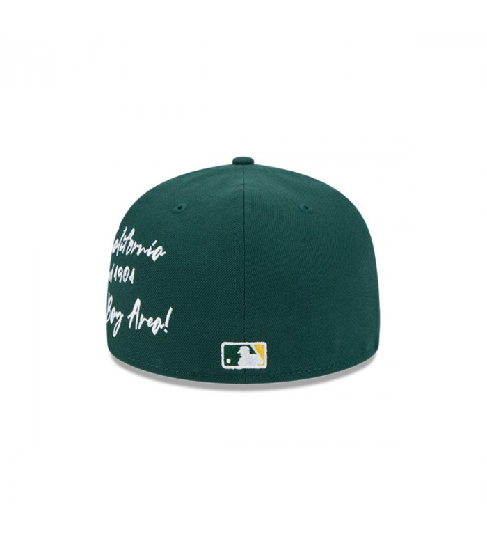 Gorra 59Fifty Oakland Athletics MLB Team Verbiage Verde