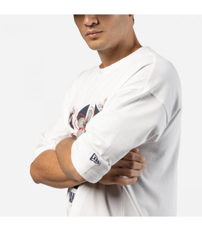 Polera New York Yankees Flower Graphic White