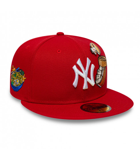 Gorra 59Fifty MLB New York Yankees Food Graphic Rojo