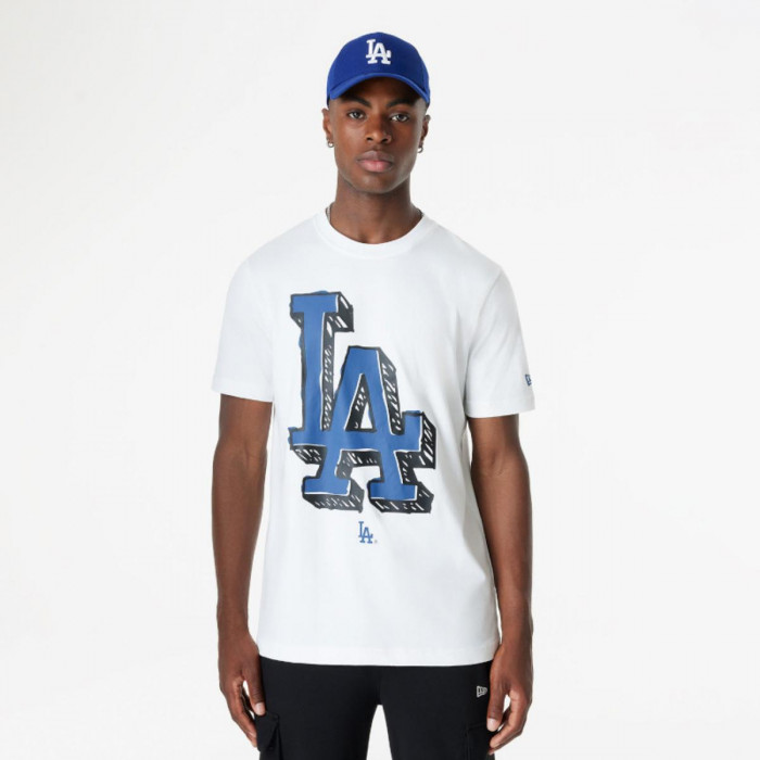 Polera  Los Angeles Dodgers MLB Official Doodles White