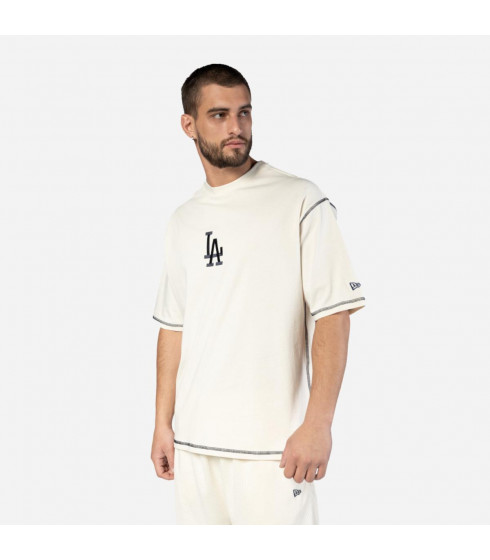 Polera Los Angeles Dodgers Vintage Frat Open White