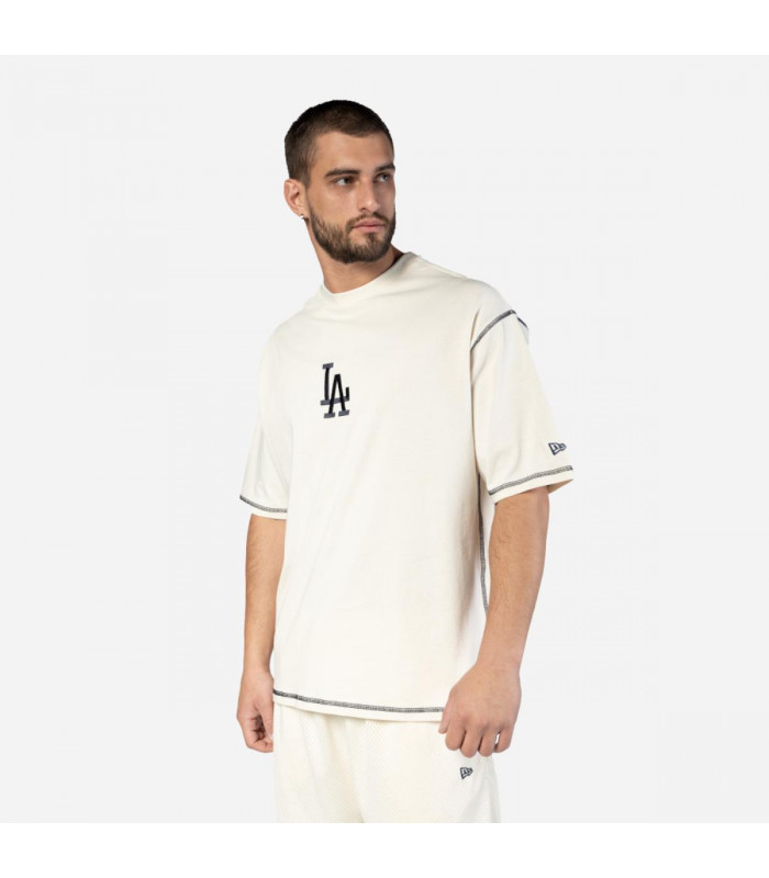 Polera Los Angeles Dodgers Vintage Frat Open White