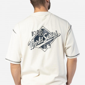 Polera Los Angeles Dodgers Vintage Frat Open White