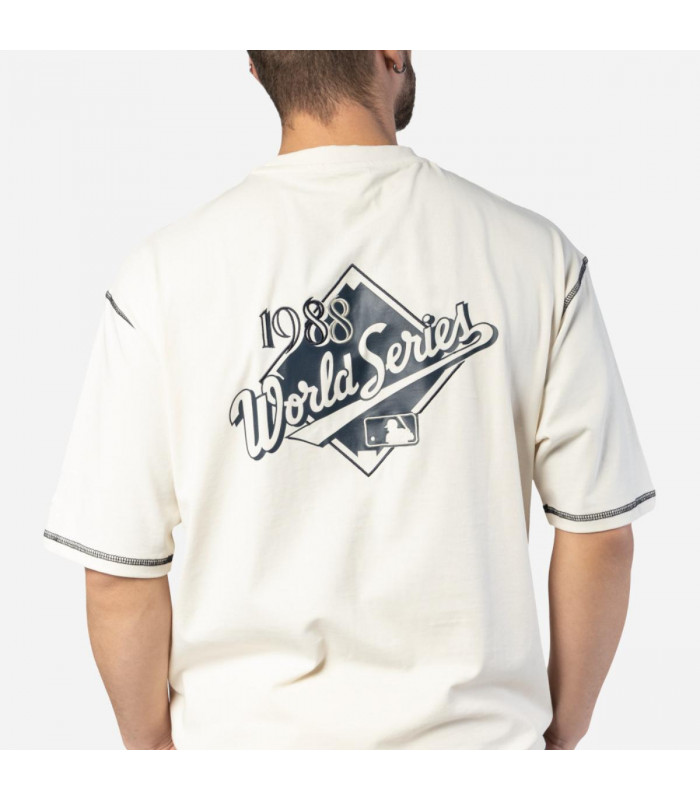 Polera Los Angeles Dodgers Vintage Frat Open White