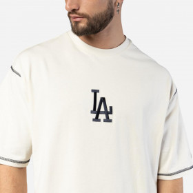 Polera Los Angeles Dodgers Vintage Frat Open White