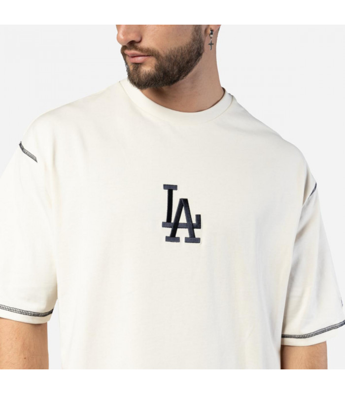 Polera Los Angeles Dodgers Vintage Frat Open White