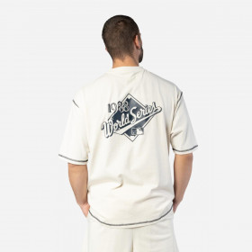 Polera Los Angeles Dodgers Vintage Frat Open White