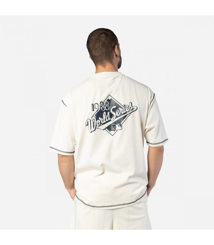 Polera Los Angeles Dodgers Vintage Frat Open White