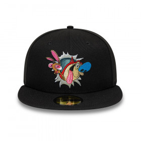Gorra 59Fifty Ren And Stimpy Negro