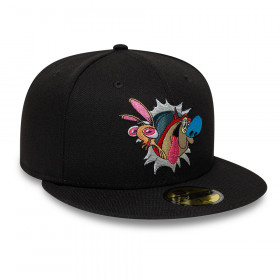 Gorra 59Fifty Ren And Stimpy Negro