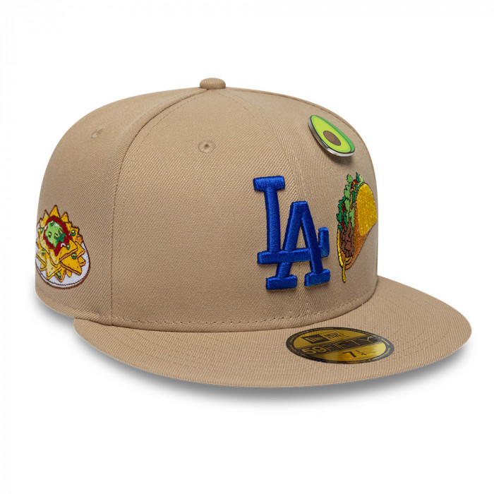 Gorra 59Fifty MLB Los Angeles Dodgers Food Graphic Beige