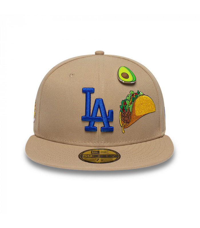 Gorra 59Fifty MLB Los Angeles Dodgers Food Graphic Beige