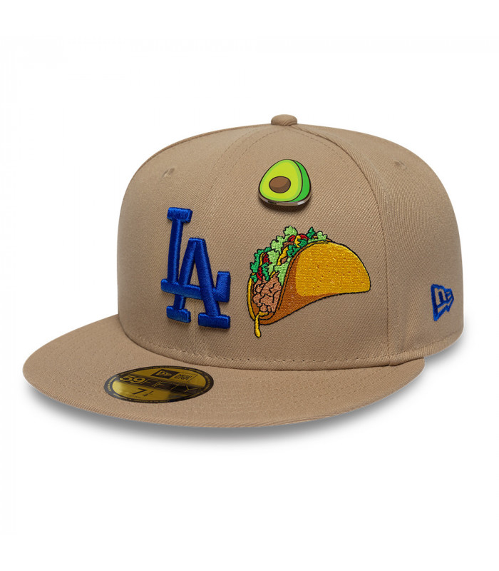 Gorra 59Fifty MLB Los Angeles Dodgers Food Graphic Beige