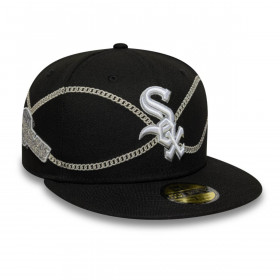 Gorra 59Fifty  Chicago White Sox Chain Wrap Negro