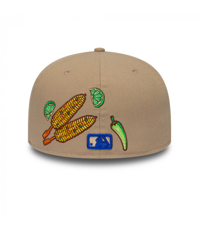 Gorra 59Fifty MLB Los Angeles Dodgers Food Graphic Beige