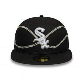 Gorra 59Fifty  Chicago White Sox Chain Wrap Negro