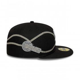 Gorra 59Fifty  Chicago White Sox Chain Wrap Negro