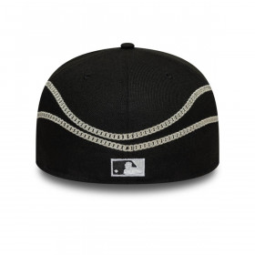 Gorra 59Fifty  Chicago White Sox Chain Wrap Negro