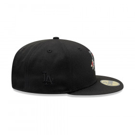 Gorra 59Fifty MLB Los Angeles Dodgers Gothic Flowers Negro