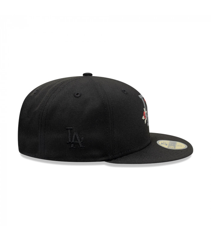 Gorra 59Fifty MLB Los Angeles Dodgers Gothic Flowers Negro