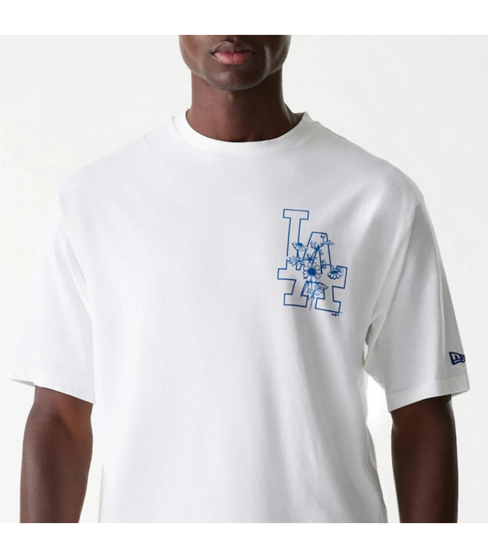 Polera Los Angeles Dodgers Floral White