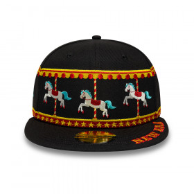 Gorra 59Fifty Carrusel Entretenimiento Negro