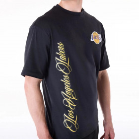 Polera Los Angeles Lakers Font Graphic Black