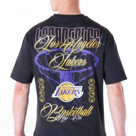 Polera Los Angeles Lakers Font Graphic Black