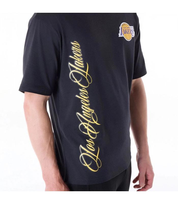 Polera Los Angeles Lakers Font Graphic Black