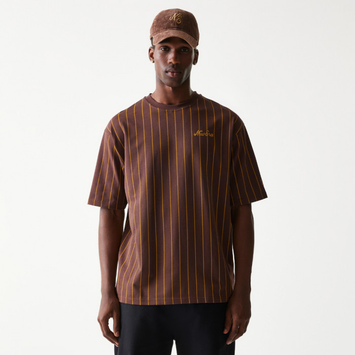 Polo New Era Pinstripe Marrón