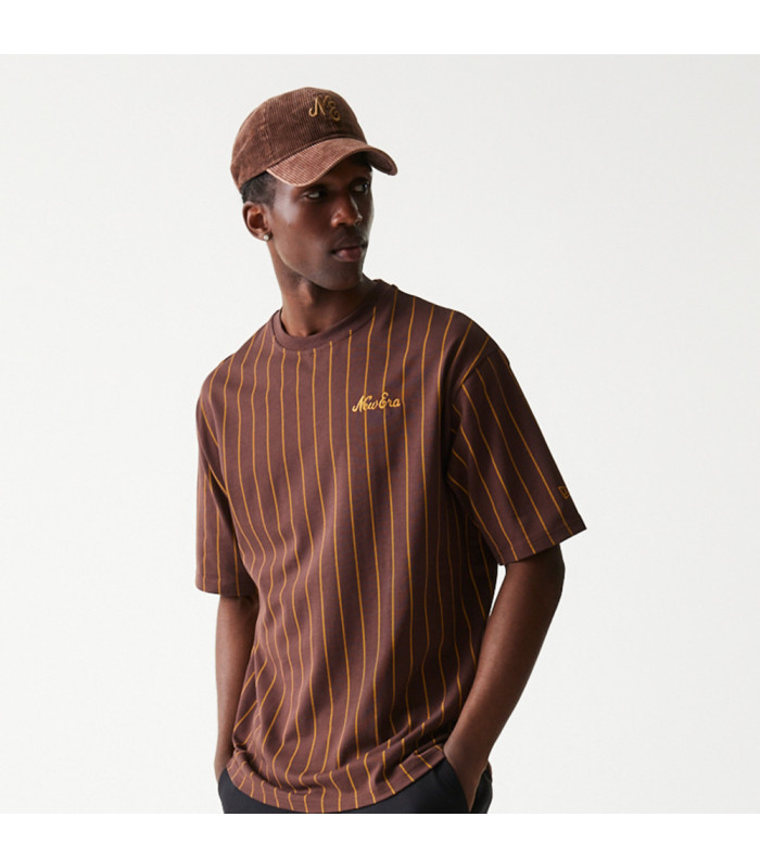 Polo New Era Pinstripe Marrón
