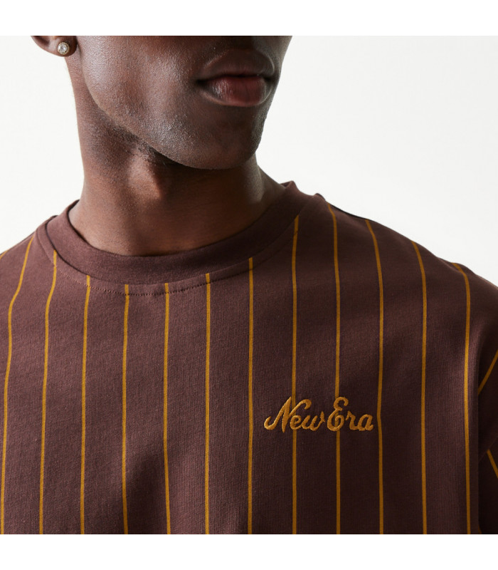 Polo New Era Pinstripe Marrón