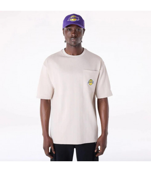 Poleron  Los Angeles Lakers NBA Heritage Light Beige