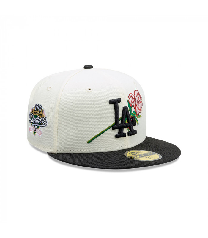Gorra 59Fifty MLB Los Angeles Dodgers MLB Pink Rose Blanco