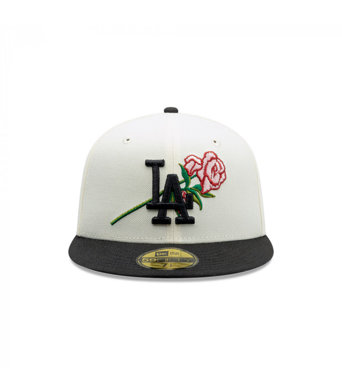 Gorra 59Fifty MLB Los Angeles Dodgers MLB Pink Rose Blanco