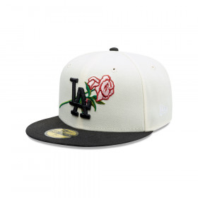 Gorra 59Fifty MLB Los Angeles Dodgers MLB Pink Rose Blanco