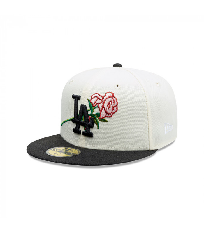 Gorra 59Fifty MLB Los Angeles Dodgers MLB Pink Rose Blanco