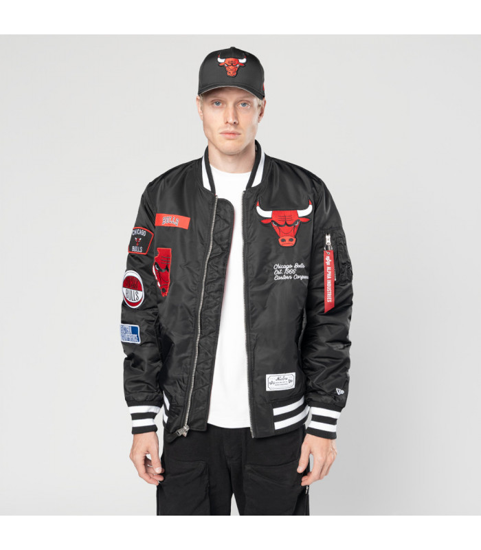 Chaqueta Chicago Bulls Alpha Industries Negro