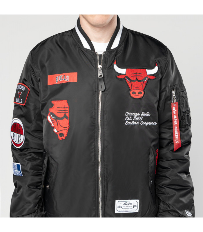 Chaqueta Chicago Bulls Alpha Industries Negro