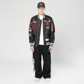 Chaqueta Chicago Bulls Alpha Industries Negro
