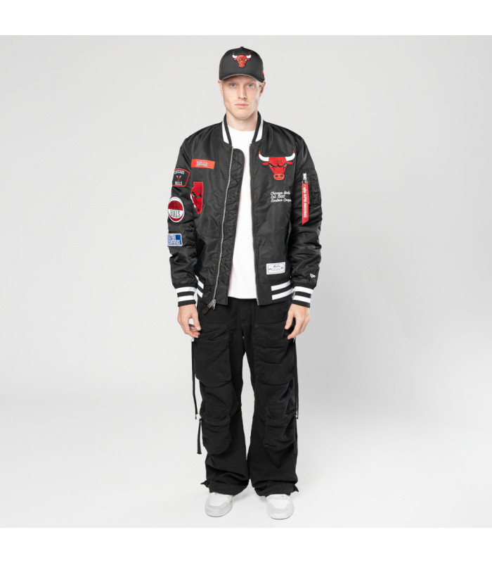 Chaqueta Chicago Bulls Alpha Industries Negro