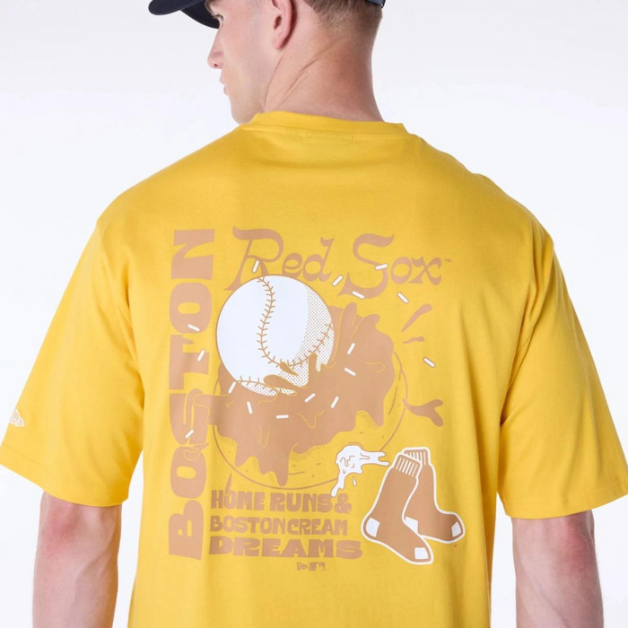 Polera Boston Red Sox MLB Food Graphic Med Yellow
